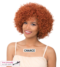 It&#39;s A Wig &quot;Chance&quot; Short Curly Style With Bang Wig Iron Friendly - £21.22 GBP