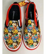 Pokemon Slip-On Shoes Boys Size 4 Canvas Unisex Ground Up - $34.17 CAD