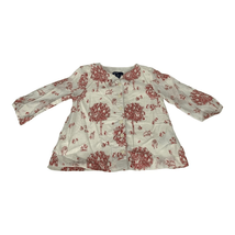 Baby Gap Toddler Girls Owl &amp; Apple Tree Print Button Down Shirt Size 4T - £14.18 GBP