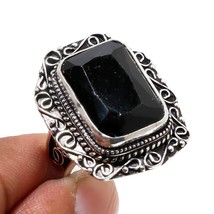 Black Spinel Vintage Style Gemstone Handmade Fashion Ring Jewelry 9" SA 2033 - £3.98 GBP