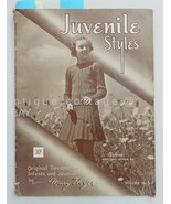 1939 antique CHILDREN CROCHET PATTERN BOOK adorable JUVENILE STYLES MARY... - £30.33 GBP