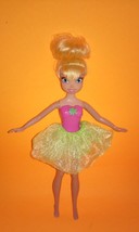 Disney Fairies Pixie Bath Tinkerbell Doll Pink with Skirt  - $9.99