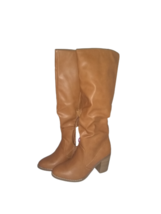 Universal Thread Tessa Knee High Boots Color (Brown) Cognac Womens Size 5 - £19.48 GBP