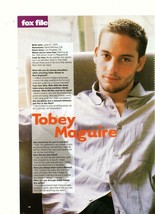Tobey Maguire teen magazine pinup clipping YM Fox File Spiderman - £1.18 GBP