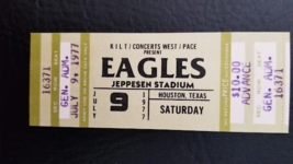 THE EAGLES - ORIGINAL 1977 JEPPESEN STADIUM MINT UNUSED WHOLE CONCERT TI... - $150.00