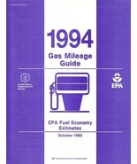 EPA 1994 Gas Mileage Guide vintage US brochure Fuel Economy
