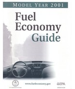 EPA 2001 Fuel Economy Guide vintage US brochure Gas Mileage - $13.76 CAD