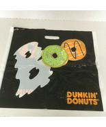 Dunkin Donuts boo plastic bag bright color Halloween graphics carry out bag - $19.75