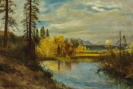 Outlet at Lake Tahoe, California by Albert Bierstadt as Giclee Print Ships Free - £31.07 GBP+