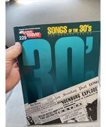Songs of the 30&#39;s Song Book - The Decade Series by Hal Leonard - $20.91 CAD