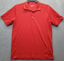 Nike Dri Fit Tiger Golf Polo Shirt Men Medium Red Tour Performance Colla... - $465.11 MXN