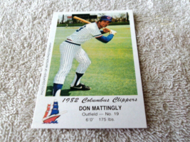 1982 # 19 Don Mattingly Columbus Police Pre - Rookie Gem Mint !! - £102.22 GBP
