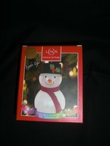 Lenox  Wonderball  Color Changing Lit Snowman Ornament With Top Hat New In Box - $19.99