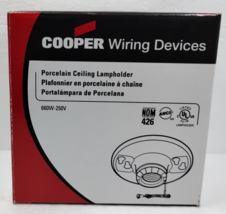 Cooper 659 Pull Chain Porcelain Ceiling Lampholder New - $5.93