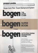 Four BOGEN Brochures from the 80&#39;s Auto Pole, Camp, Boom - $4.00