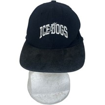 Ice Dogs Long Beach Minor League Hockey Team Black Hat Cap Adjustable - £11.15 GBP