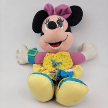 Disney Minnie Mouse Plush Learn to Dress Teaching Stuffed Animal 1992 Ma... - $4.74