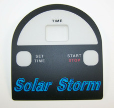 Solar Storm Timer Overlay Decal sticker Tanning Bed Parts LPI Control Panel - $22.32