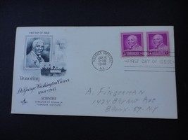 1948 George Washington Carver First Day Issue Envelope Tuskegee Scott #953 - $2.55