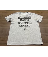 RARE Kobe Bryant “Forever Mamba Forever Legend” Gray Nike T-Shirt - Large - £70.28 GBP