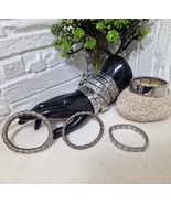 Lot 12 Italy Stainless Steel Expansion Bracelets – Retro Y2K Steampunk DIY - $52.95 CAD