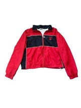 Nike Vintage Red, Black, White Lined Windbreaker Jacket W Pockets Youth Large - £49.38 GBP