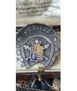 Antique Vintage Victorian Enamel Queen Victoria Golden Jubilee Brooch 18... - £132.58 GBP