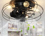 Depuley 18.9 Inch Ceiling Fans With Lights Remote Control, Low Profile, ... - $142.99
