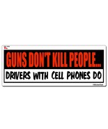 GUNS DONT KILL PEOPLE (9&quot; x 3&quot;) Full Color Printed Vinyl Decal Bumper St... - $6.93 CAD