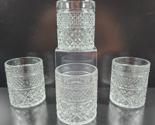 (4) Anchor Hocking Wexford 3.5&quot; Old Fashioned Set Straight Side Clear Em... - $46.40