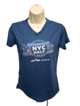 2015 NYRR United Airlines NYC Half Run For Life Womens Small Gray Jersey - £14.01 GBP