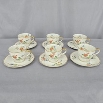 Theodore Haviland Lemoges France Schleiger No. 1226 Six(6) Cup and Saucer Sets - £67.62 GBP