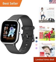 Kids Fitness Tracker Watch, IP68 Waterproof Smart Watch with 19 Sport Mo... - $49.89