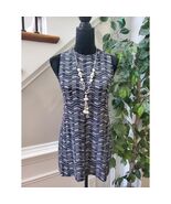 Lush Women&#39;s Blue Rayon Round Neck Sleeveless Casual Top Blouse Size Large - $417.69 MXN