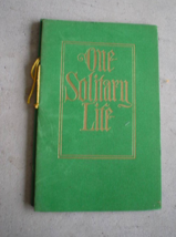 1950s Felt Cover Booklet One Solitary Life BN 286 - £14.71 GBP