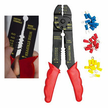 1 Set 8" Cutting Crimping Tool 60 Terminals Cable Wire Electrical Cutter Crimper - £14.21 GBP