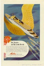 1944 Matson Cruise Lines 2 Vintage Magazine Print Ads - £2.78 GBP