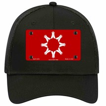 Oglala Sioux Tribe Flag Novelty Black Mesh License Plate Hat - £23.16 GBP