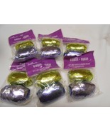 New Lot 6 bags of 2 each Hallmark curling Ribbons fluorescent green &amp; pu... - $7.38