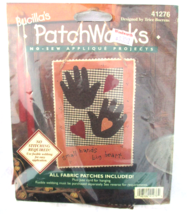 Bucilla PatchWorks No Sew Applique Kit SMALL HANDS BIG HEART 5x7 NEW 1990s - £7.58 GBP