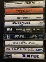 Lot Of 9 Country Music Cassettes Various Artists LeAnn Rimes Patty Loveless - £5.51 GBP