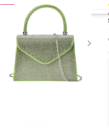 Sparkling Olive Clutch Bag - $90.18 CAD