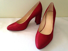 NEW! Nine West Sexy Red Shantung JAYVEE Gorgeous Pumps Sexy Heels 9.5 M ... - £66.81 GBP