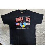 U.S. Armed Forces Korean Vet The Forgotten War Black T-Shirt-XL - £14.85 GBP