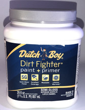 Dutch Boy DB583-09 Dirt Fighter Semi Gloss Interior  Paint+Primer,Base D... - £69.85 GBP