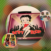 1997 Betty Boop Advertising Tin Can and Trading Cards - £35.20 GBP