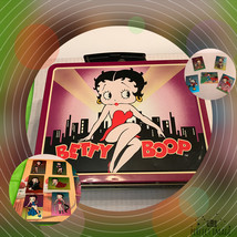 1997 Betty Boop Advertising Tin Can and Trading Cards - £35.96 GBP