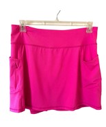 RBX Active Tennis Skort Elastic Waistband Skirt Pink L Pickleball Athlei... - $19.99
