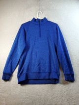 Under armour Sweatshirt Mens Size Small Blue 100% Polyester Long Sleeve 1/4 Zip - £8.20 GBP