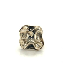 Vintage Sterling Silver Signed Silpada Thailand Modern Abstract Flower Ring sz 6 - £59.35 GBP